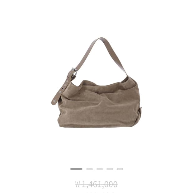 비비안웨스트우드 26SS 그레이 카프스킨 맥시 숄더백