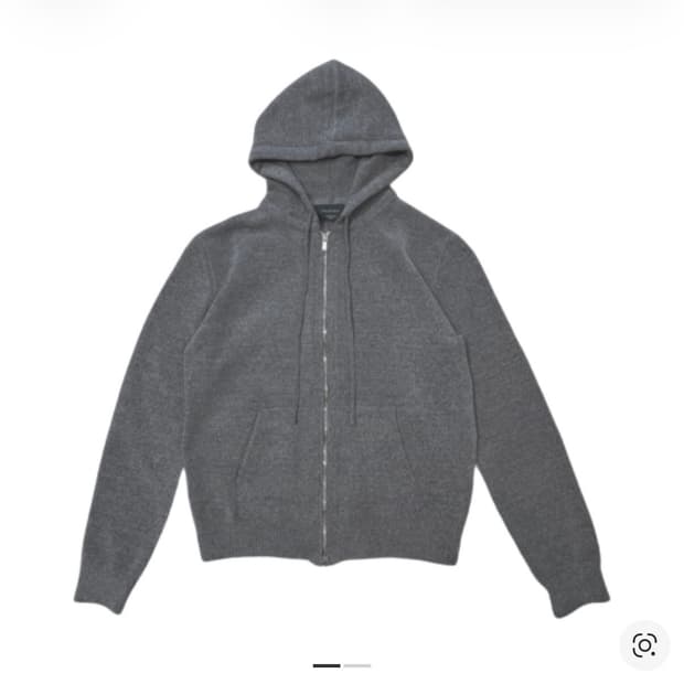 1) 언더마이카 플로럴 세이프티 핀 어쌔신 벨벳 얀 니트 후드집업