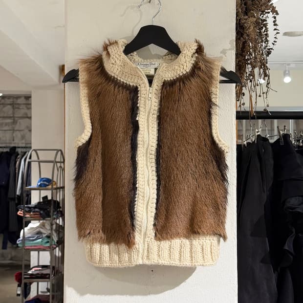 크리스찬 디올 부티크 fw01 존갈리아노 후드 베스트