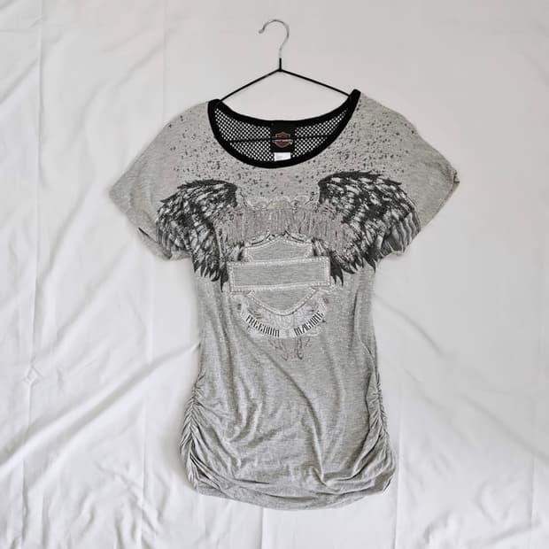 Harley davidson printing shirring halfsl