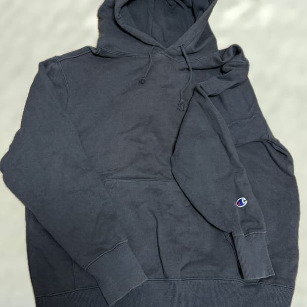 챔피온 차콜 후드티 XL