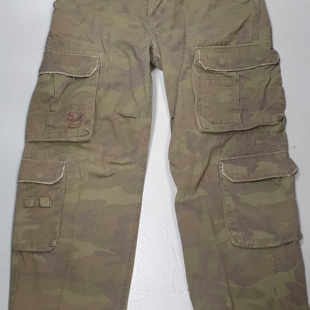 Abercrombie 카모 카고 바지 32