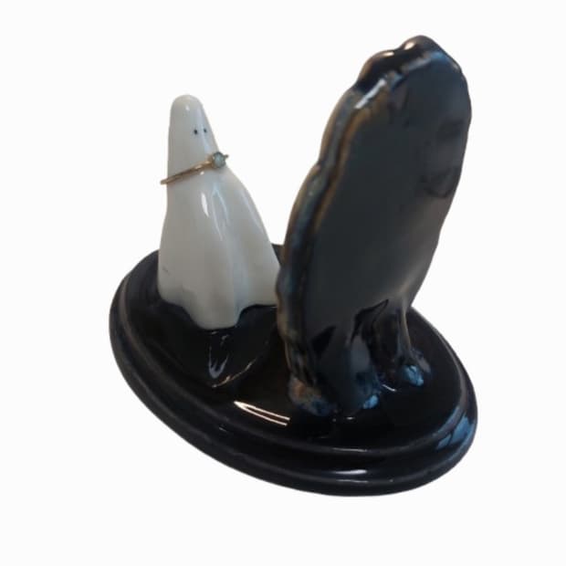 우우스튜디오 거울 유령 반지걸이