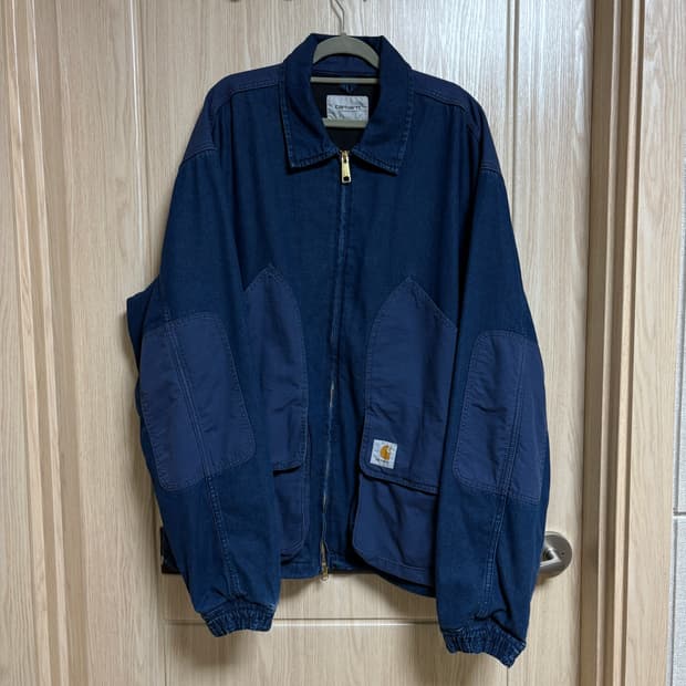 XL / 칼하트 중청 데님 워크 자켓 점퍼