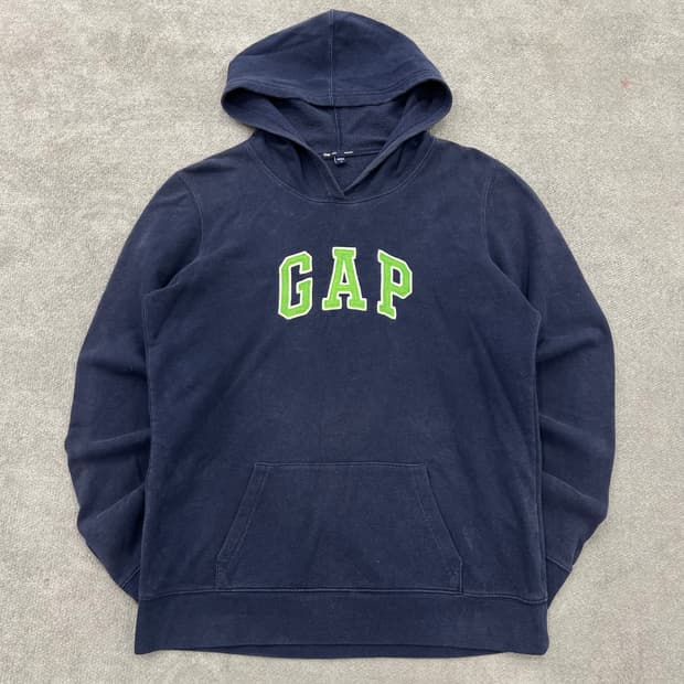 S 갭 네이브 후드티