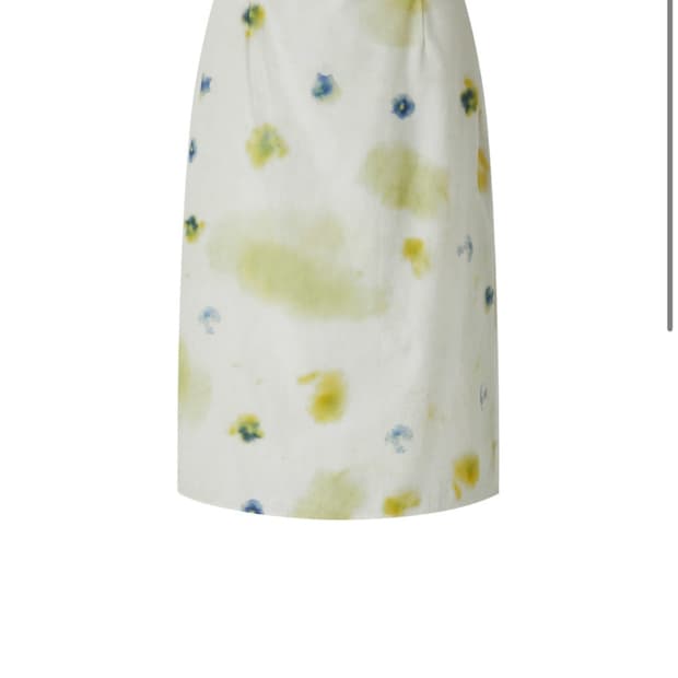 Teak pansy flower skirt