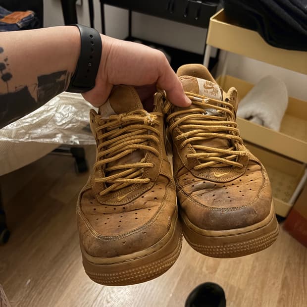 나이키 에어포스 슈프림 나이키 된장 & 블랙 2켤레 일괄