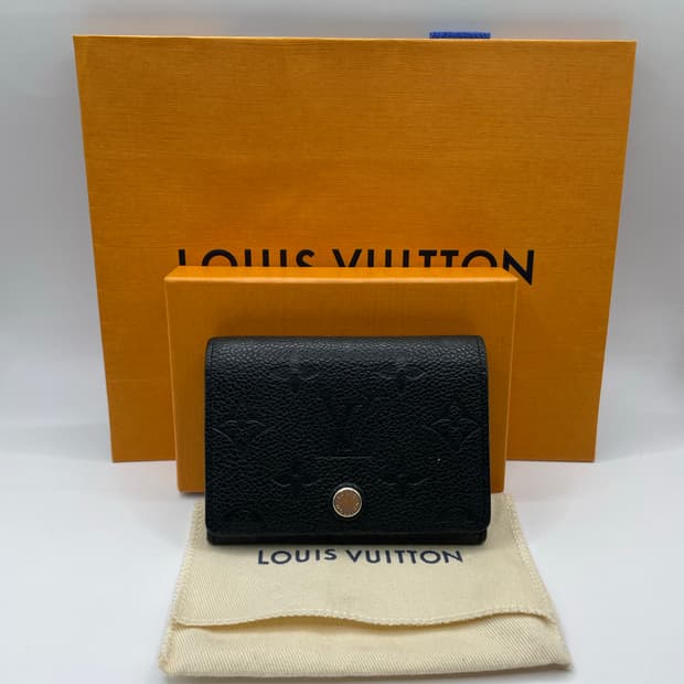 루이비통 앙프렝뜨 모노그램 카드지갑 블랙