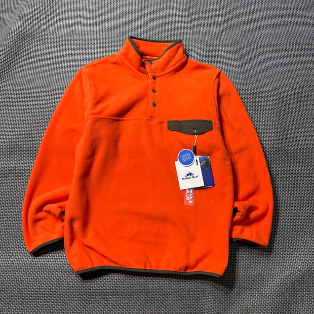 (새상품) 빈티지 아웃도어 플리스 스냅티