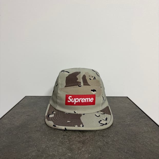 (OS) 슈프림 박스로고 캠프캡 모자 발리스틱 데저트 카모