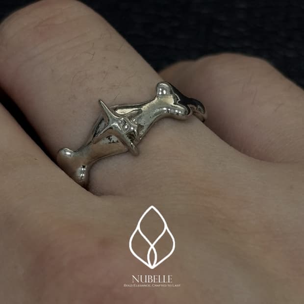 🌗 Twinkle star ring / 트윙클 별 실버 반지