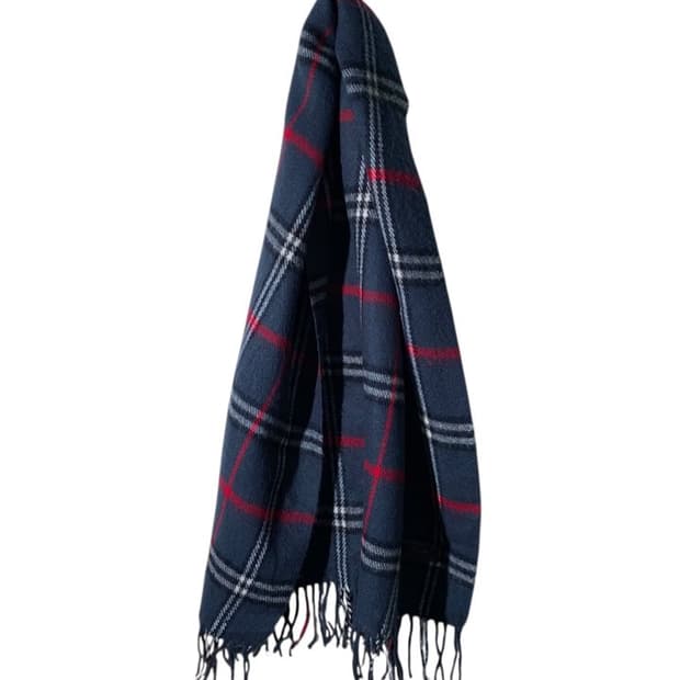 world polo member 체크 머플러