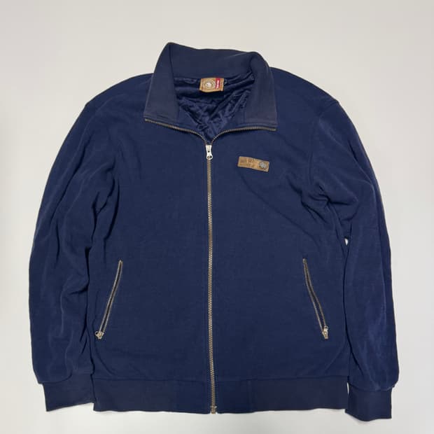 블랙야크 앙고라 방풍 니트 집업 자켓 L 네이비