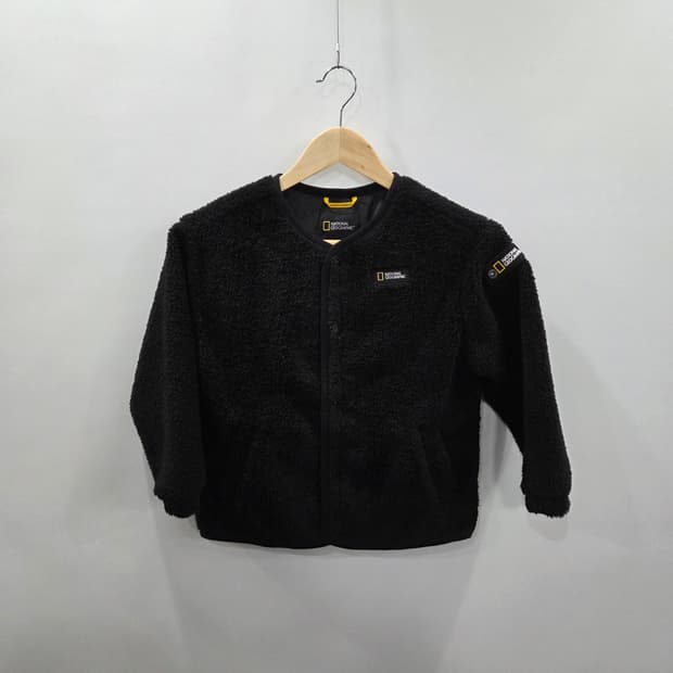 내셔널지오그래픽 키즈 버튼다운 양털 플리스자켓 120/7