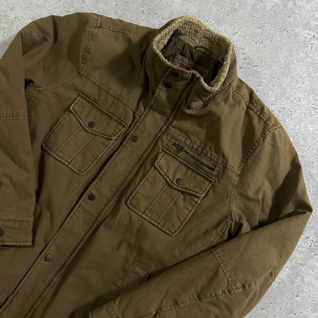 리바이스 쉐르파 퀄팅 안감 워크 자켓