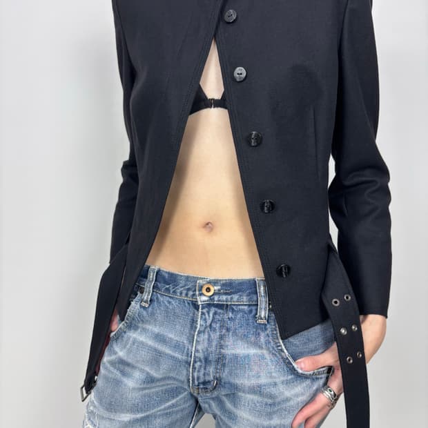 HOOK HIGH NECK WOOL JACKET