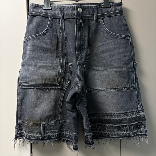 앤더슨벨 유니섹스 패치워크 데님 쇼츠 apa806u 30사이즈