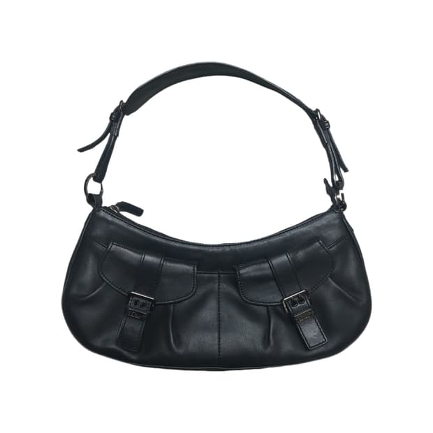 디올 빈티지 본디지 레더 숄더백 긱시크