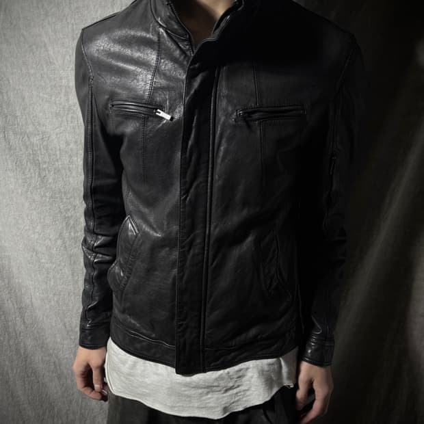 SIEG FAHRENHEIT Lambskin Leather Jacket 