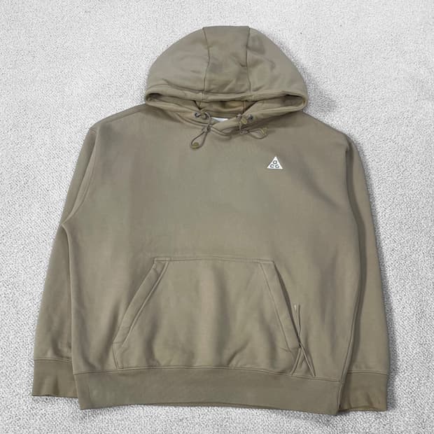 나이키 ACG 써마핏 플리스 풀오버 후드티 베이지