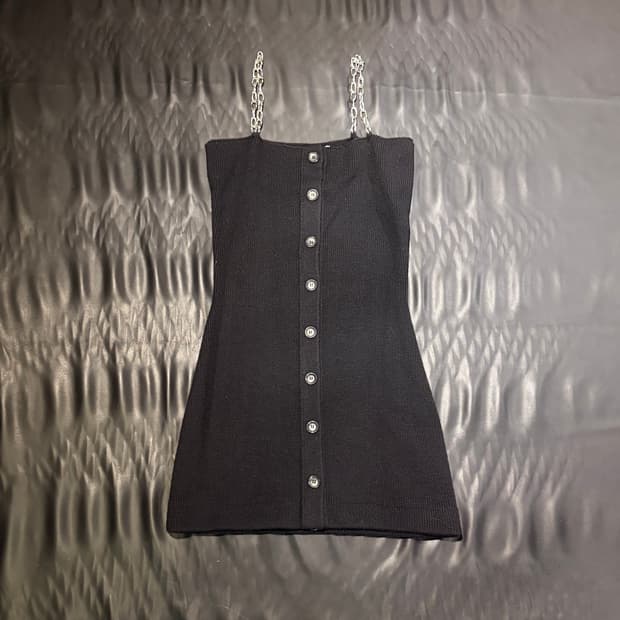 김해김 체인 스트랩 미니 원피스