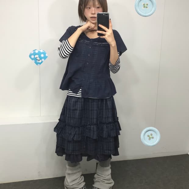 𖤐네이비 소녀 코디 set𖤐 