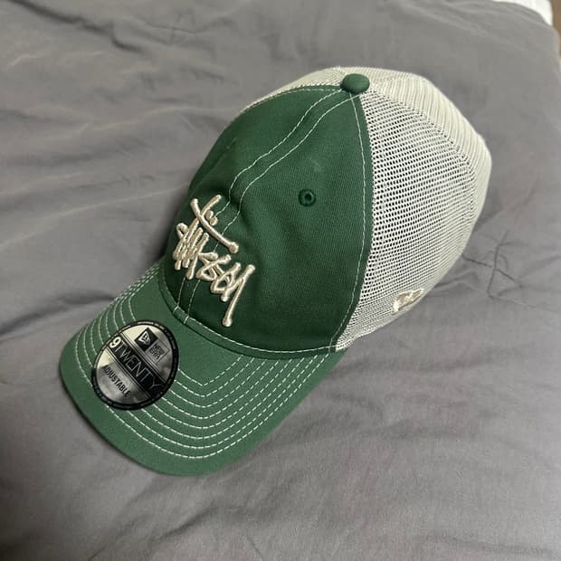 스투시 트러거 캡 그린