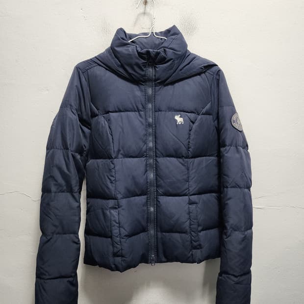 아베크롬비 완장로고 푸퍼 숏패딩