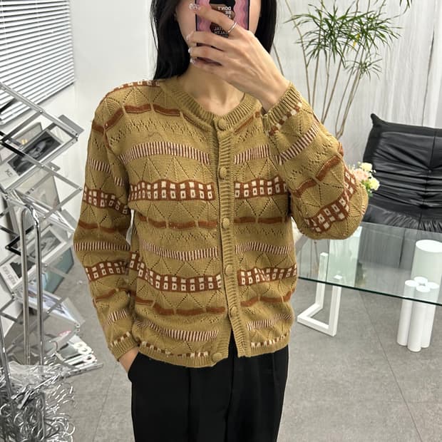 RUPE 레트로 니트 가디건