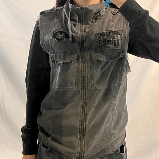 Ppfm two-way zip-up vest
