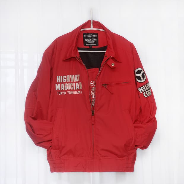 엘로우콘+슬레지 해머 봄.여름용 레이싱 라이더 숏자켓 (L / 100+)