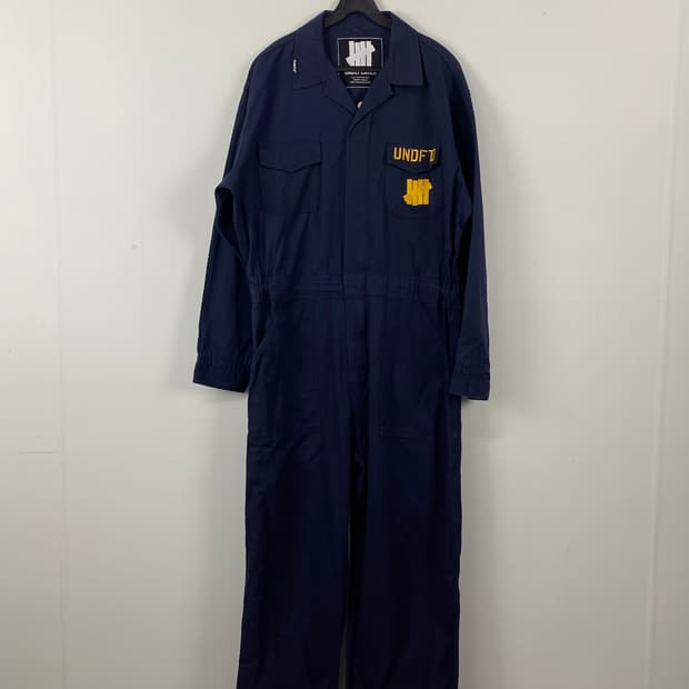 언디핏 네이비 오버롤 점프수트 L