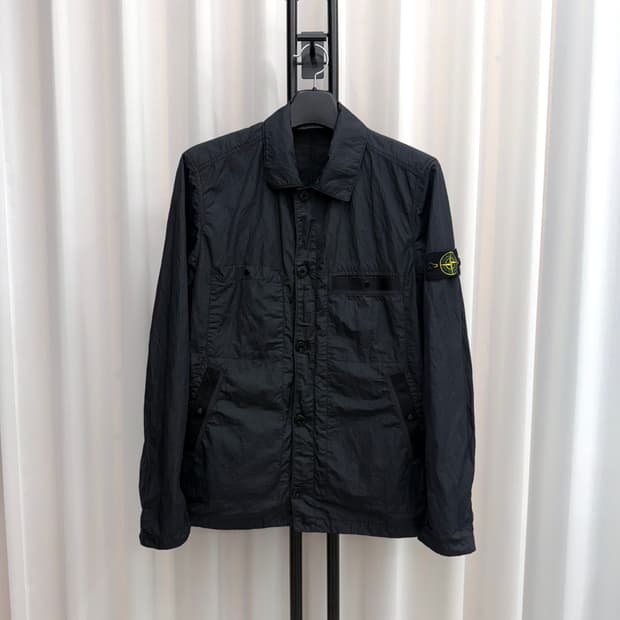 [백화점판 / M] 스톤아일랜드 나일론 메탈 자켓 블랙