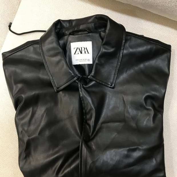 자라 레더 자켓