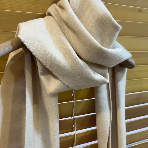 고비 GOBI 크림베이지 캐시미어100 머플러 목도리