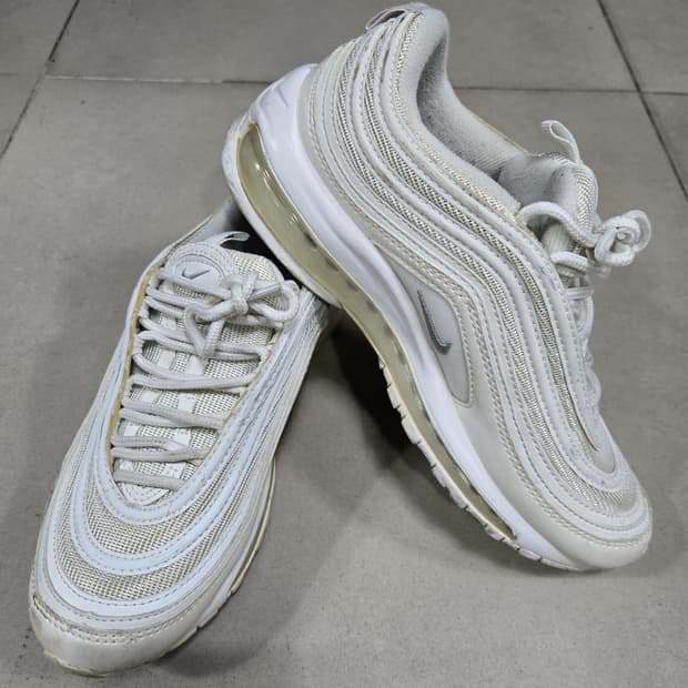 나이키 에어맥스97 트리플화이트 운동화 235mm