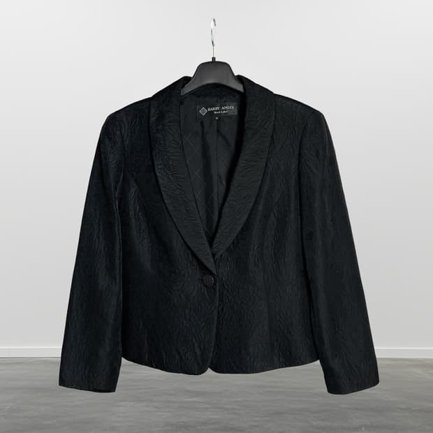 HARDY AMIES 패턴 실크 자켓