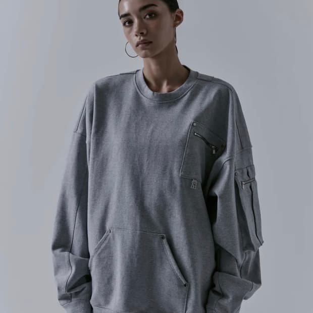 트리밍버드 Multi Pocket Over-fit Sweat Shirt