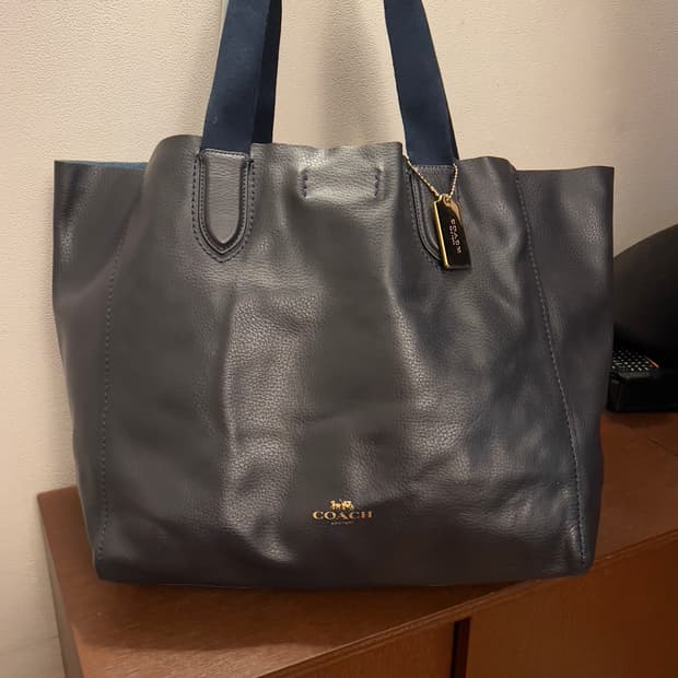 Coach vintage tote bag navy