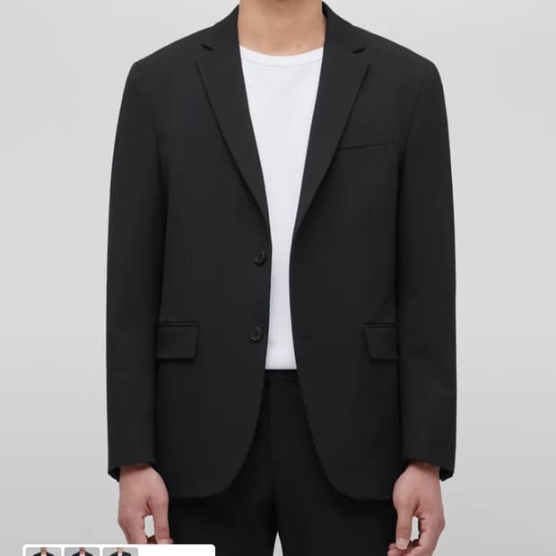 [XL]무신사스탠다드 베이식 블레이저 블랙 