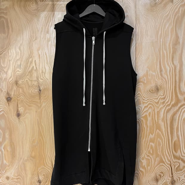 릭오웬스 다크쉐도우 슬리브리스 후디