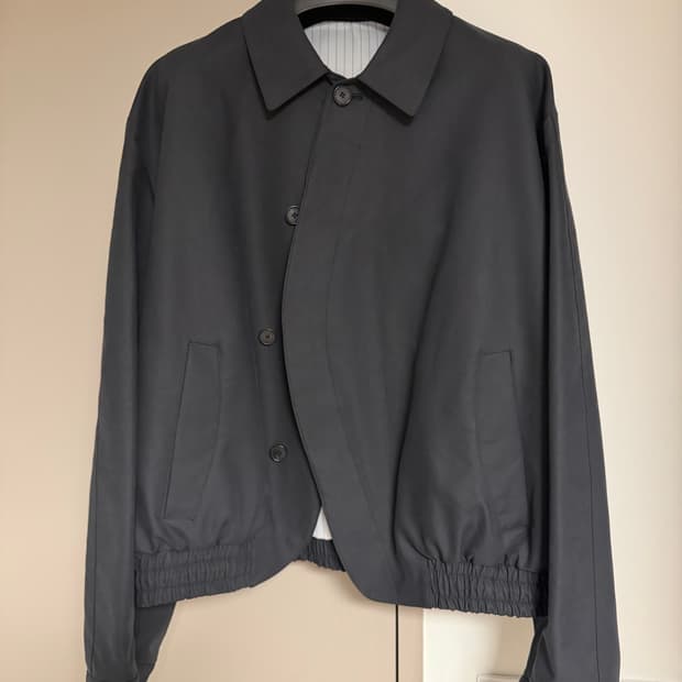 STU 라운드 스트링 자켓 블랙 L