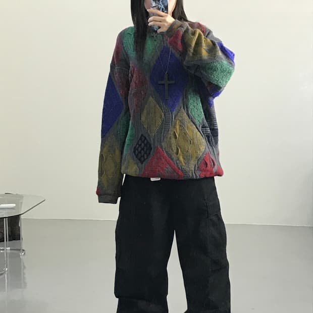 모딜리아니 이탈리아 디테일 니트