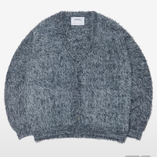 노매뉴얼 모헤어 가디건 그레이 M