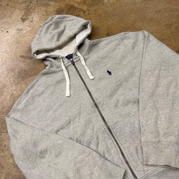 폴로 랄프로렌 그레이 후드집업