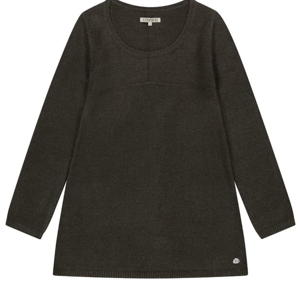 코이세이오 부클 니트 원피스 브라운