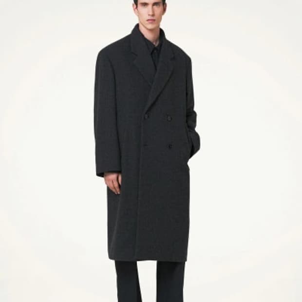 (48) 르메르 맥시 더블 브레스티드 코트 펭귄