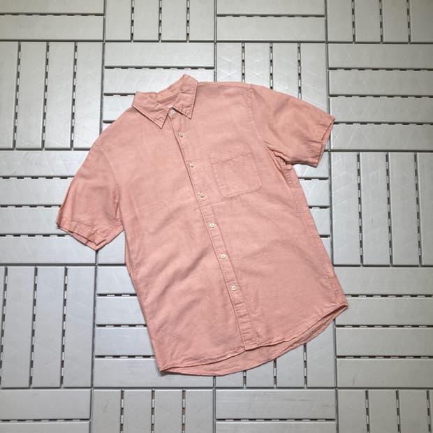 [M]유니클로 린넨 반팔 셔츠 0614