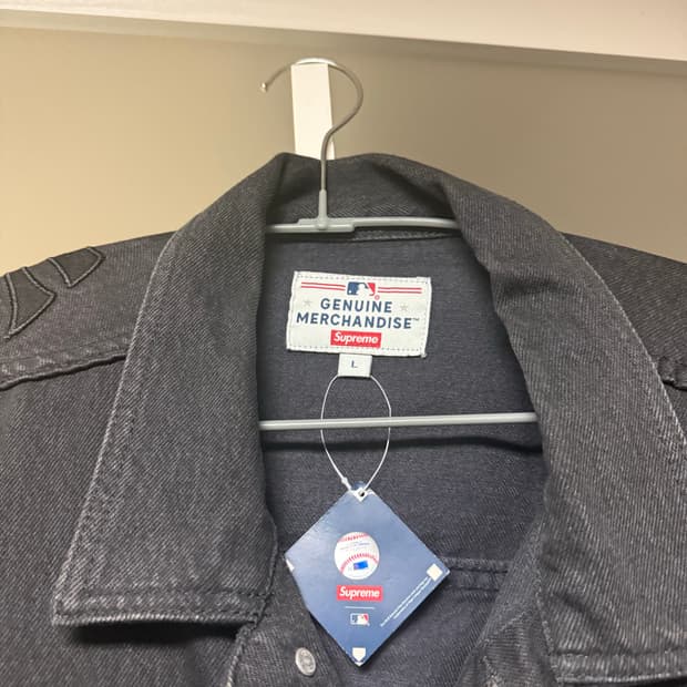 슈프림 x NY 양키스 데님 트러커 자켓 L