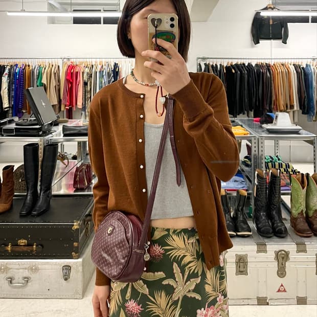 80s OLD CELINE mini cross bag 80년대 올드 셀린
